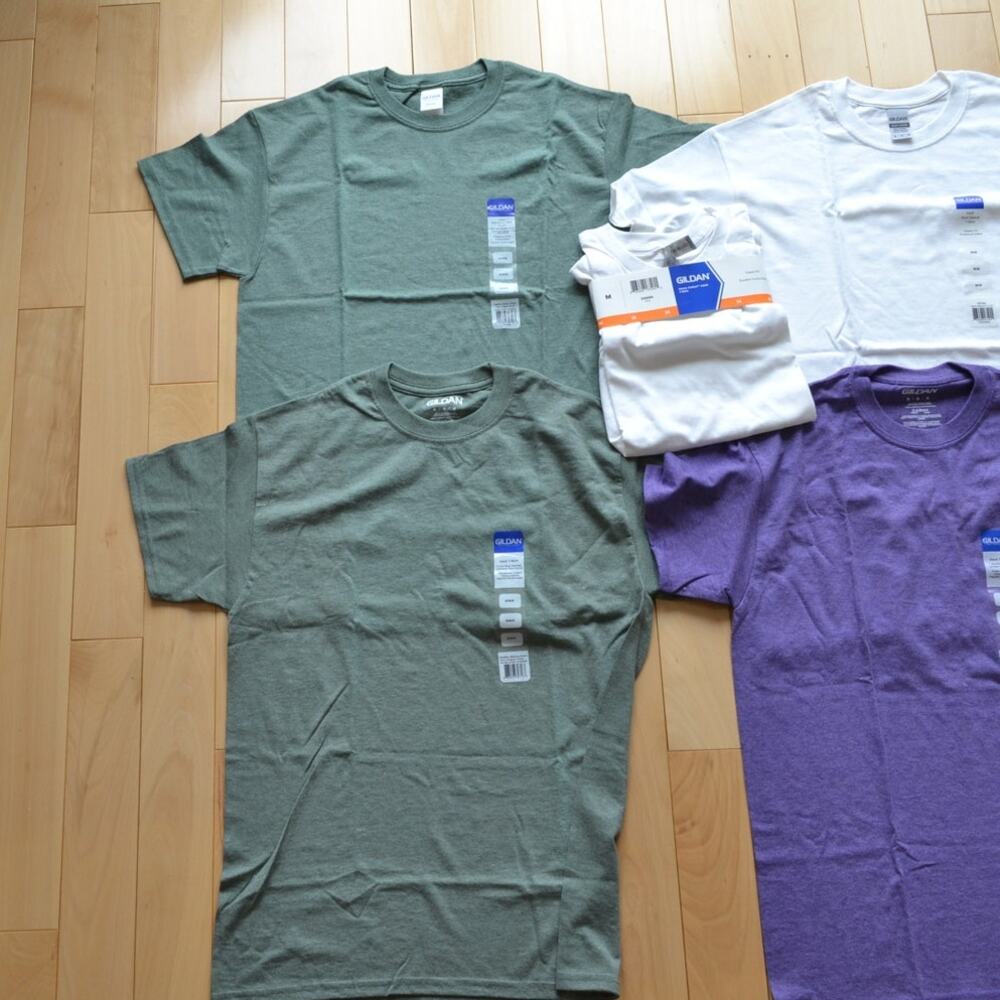 NWT Gildan Short Sleeve Tee T-Shirt Lot Bundle Size Medium - Picture 2 of 6